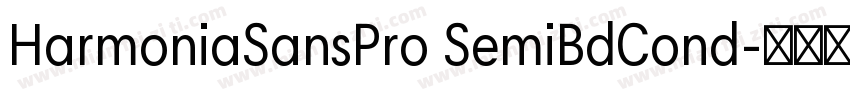 HarmoniaSansPro SemiBdCond字体转换